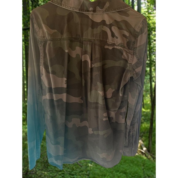 Mudd Camo Apocalyptic Military Army Snap Button Up Long Sleeve Shirt Small Rare - Picture 5 of 9